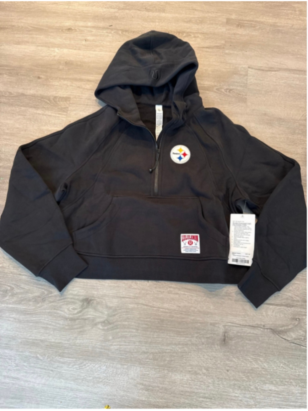 Women's Lululemon Pittsburgh Steelers Scuba Oversized Half-Zip Hoodie XS/S